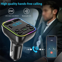 Mobil Bluetooth MP3 Dual USB Charger Audio Digital Display Transmitter