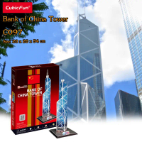 แบงค์ออฟไชน่าทาวเวอร์ Bank of China Tower C097 จิ๊กซอว์ 3 มิติ แบรนด์ Cubicfun ของแท้ 100% สินค้าพร้