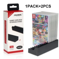 Game Card Box Storage Stand For Nintendo Switch Console CD Disk Holder Support 12 Pcs Card Box For Nintendoswitch Lite Accessory