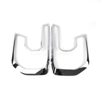 For Ford RANGER 2022-2024 Headlights Rear Tail Light Side Lamp Frame Cover Trims ABS Chrome Sticker Car Moulding Accessories