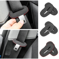 Car Seat Belt Buckle Clip Protector leather for Mercedes Benz W211 W203 W204 W210 W124 AMG W202 CLA W212 W220 CLK63 R F700