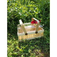 keranjang hantaran Keranjang Bambu Lamaran 30x20 /hantaran/nikahan/seserahan/hampers/bingkisan/weddi