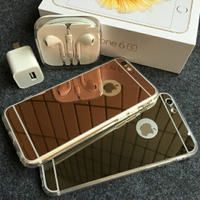 iPhone鏡面手機殼-壓克力鏡面軟殼手機保護套(顏色隨機)73pp55【獨家進口】【米蘭精品】
