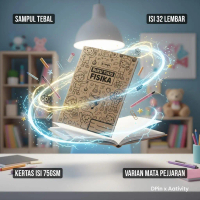 Buku Tulis Fisika Sekolah | Buku Pelajaran Fisika Siswa