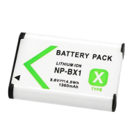 1350mAh Rechargeable Lithium NP BX1 NP-BX1 Battery Pack for Sony Cyber-shot DSC-RX100 DSC-RX100/B HDR-PJ240E HDR-MV1