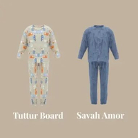 Harlow Kids Pajamas Unisex - Piyama Anak L Tutor Board