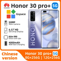 Honor 30 Pro + Honor 30 Pro Plus 5G MobilePhone 8GB 12GB RAM 256GB ROM Kirin 990 Octa Core 4000mAh used Phone