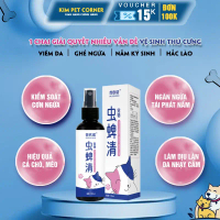 Bình xịt diệt bọ ve, bọ rệp, ve, bọ chét ngừa viêm da, chó mèo nhập khẩu Kim Pet Corner chính hãng