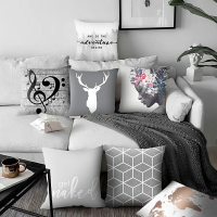 原創設計北歐抱枕ins風幾何現代簡約靠墊沙發大靠枕客廳臥室枕頭