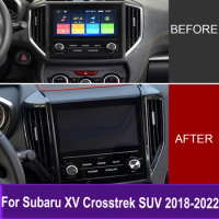 Front Air Conditioning Adjustment Switch Cover Trim For Subaru XV Crosstrek SUV 2018-2021 2022 Interior Accessories Sticker