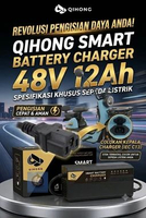 Smart Battery Charger 48V 12Ah – Charger Pintar 48V 12Ah untuk semua merek Sepeda Listrik dengan Ind