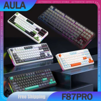 Pre-Sale Aula F87Pro Gamer Mechanical Keyboard 3Mode 2.4G/USB/Bluetooth Wireless Keyboard 87Key Hotswap RGB Gaming Keyboard Gift