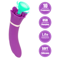 Clit Nipple Stimulator G Spot Dildo Massager Sucking Vibrator Oral Sucker Vibrator Female Sexual Masturbator Erotic Adult