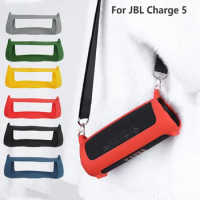 Silicone Protective Cover Anti-fall Dust-proof Case for JBL Charge 5 Portable Bluetooth-compatible Speaker Audio Accessories