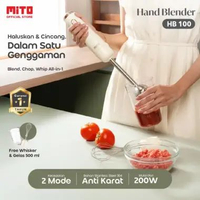 MITO HB100 HAND BLENDER | Blender & Pengocok 2in1 | Untuk Bumbu, Smoothies, MPASI CREME