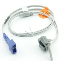 Compatible for Nellcor DB7 Pin Infant/Neonate Wrapped Spo2 Sensor Pulse Oximeter Probe,Spo2 Adapter Cable TPU 1M
