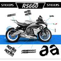 Pelekat Aprilia, filem hitam berkilat reflektif hiasan luaran untuk pengubahsuaian motosikal RS660.