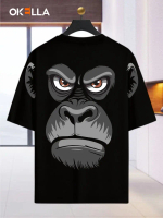 Okella - KINGKONG | T-shirt Oblong | Kaos Lengan Pendek | Baju Pria Wanita Combed Cowok High Kain Mo