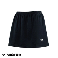 【VICTOR 勝利體育】針織運動短裙 褲裙(K-10431 黑)
