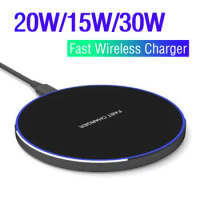 30W 20w Qi Wireless Charger Dock for Huawei Mate 60 Pro Wireless Induction Fast Charging Pad for Xiaomi 13T Pro