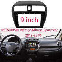 For MITSUBISHI Attrage Mirage Spacestar 2012-2018 2Din Car Radio Fascia DVD Stereo Frame Plate Adapter Mounting Dash Installatio