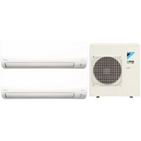 Daikin 大金 CTXM50RVMN+CTXM50RVMN / 5MXM100RVMA 2匹+2匹 R32 變頻冷暖 多聯式一拖二掛牆式分體冷氣機