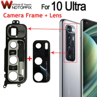 New For Xiaomi Mi 10 Ultra Back Camera Frame For Mi 10Ultra Rear Camera Lens With Rear Camera Frame For Mi 10 Ultra Camera Lens