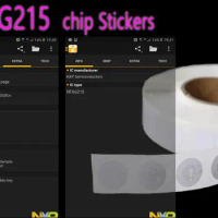 Wholesale 100pcs/lot Dia.25mm NFC NTAG215 Stickers RFID Tag NFC Tags Sticker