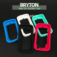 Bryton Rider 750 Rider750 Case Bike Computer Silicone Cover Cartoon Rubber Protective With HD Film (For Bryton750)
