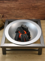 取暖必備~鑄鐵盆老式烤火爐燒柴火木炭碳爐取暖爐戶外燒烤家用取暖熟鐵火盆