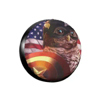 Owl 1Pcs Car 14" 15" 16" 17" Inch Leather Spare Wheel Tire Cover Protector Case Bag Pouch Car Tyres for Jeep Hummer Accessories