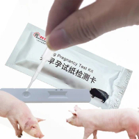 Pig Sow Early Pregrency Test Card Rapid Self Detection Strip Colloidal Gold Test Disposable Type Piggery Farm Equipment Supplies