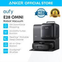 [Hot] Eufy by Anker E28 Robot Vacuum Cleaner 20,000 Pa Turbo Suction Dengan HydroJet Terkemuka Dalam
