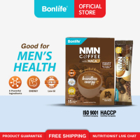 Bonlife NMN Coffee 2.0 with Maca Tongkat Ali Ginseng (15s x20g) Black kopi lowgi Arenga Sugar Zinc L