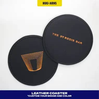HUGeARNS - Coaster Custom Logo / Tatakan Gelas Custom / Alas Gelas Karet / Coaster Custom Logo / Tat