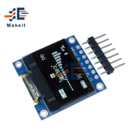 0.96 Inch 7 Pin White OLED Display Module 128X64 I2C IIC Interface Driver IC SPI Serial LED Screen Board For Arduino