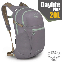 【OSPREY】Daylite Plus 20L 超輕多功能隨身背包/攻頂包(附爆音哨+可容15吋筆電)_聲波灰/拿鐵棕