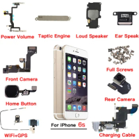 Inner Parts For iPhone 6s Front Rear Camera Home Button Power Volume Flex Cable Ear Piece Loud Speaker WiFi GPs Vibrator