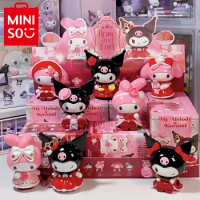 Genuine MINISO Sanrio Kulomi My Melody Anime Cute Blind Box Ornaments Decorative Model Doll Collection Toys Girls Children Gifts