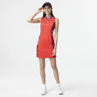 【IM8】高爾夫洋裝(紅色 鏤空蕾絲 緊身洋裝 高爾夫球裝)