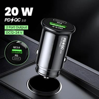 KUULAA Car Charger Mobil Fast Charging PD QC 3.0 Dual USB 20W - A318