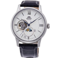 ORIENT 東方 Sun & Moon 系列  經典晝夜顯示時尚機械腕錶-RA-AS0011S
