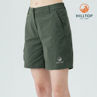 HILLTOP山頂鳥 抗UV吸濕快乾彈性短褲 女款 綠｜PS09XF75ECM0