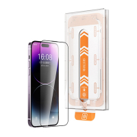 IN7 除塵盒秒貼膜系列 iPhone 14 Pro Max (6.7吋) 防窺 滿版鋼化玻璃保護貼