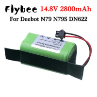 Battery for Conga Excellence 990 Ecovacs Deebot N79 N79S DN622、Eufy Robovac 11 11S 12 15C 15S 35C 14.8V 2800mAh Li-lon Battery