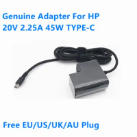 Genuine 20V 2.25A 45W TPN-DA07 TPN-LA06 Power Supply AC Adapter For HP Spectre 13 Elite X2 1012 G1 ADP-45VE BA Laptop Charger