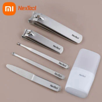 Xiaomi Nextool Nail Clipper Set Nail Stainless Steel Dead Skin Push Ear Scoop Nail File with Storage Box Manicure Beauty Tools