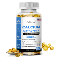 Balincer Calcium Supplement with D3+K2+B12 Glucosamine Chondroitin - Specifications 30, 60, 120 Caps