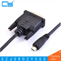 6FT 1.8M Micro HD-compatible Male to DVI DVI-D 24+1 Male Cable Cord for EVO Asus T100TA ME302C and Other