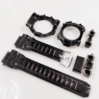 Black G9300 Watchband and Bezel with Buckle Watch Strap and Cover With Tools